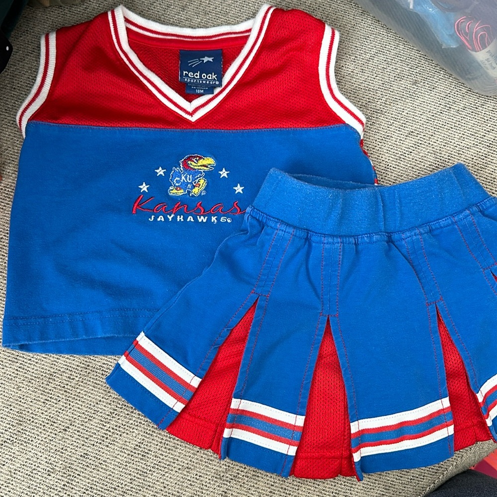 KU cheerleader outfit 18M